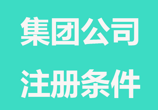 集团公司注册要哪些条件